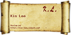 Kis Lea névjegykártya